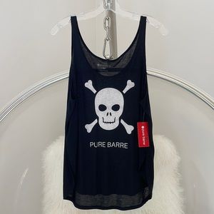 NWT - Pure Barre Skull and Crossbones tank top - SIZE Small
